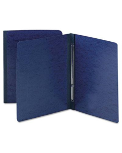 Smead 3" Capacity 8-1/2" x 11" Prong Fastener Side Opening Pressboard Report Cover, Dark Blue
