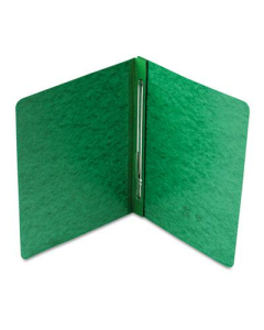 Smead 3" Capacity 8-1/2" x 11" Prong Fastener Side Opening PressGuard Report Cover, Green