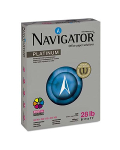 Navigator 8-1/2" X 11", 28lb, 500-Sheets, Platinum Paper