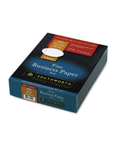 Southworth 8-1/2" x 11", 20lb, 500-Sheets, Red-Ruled 25% Cotton Business Paper