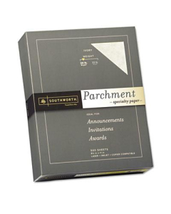 Southworth 8-1/2" x 11", 24lb, 500-Sheets, Ivory Parchment Specialty Paper