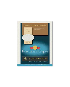 Southworth 8-1/2" x 11", 32lb, 250-Sheets, Ivory Parchment Specialty Paper