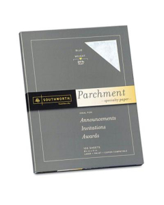 Southworth 8-1/2" x 11", 24lb, 100-Sheets, Blue Parchment Specialty Paper