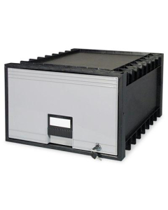 Storex 24" D Legal Archive Storage Box Drawer, Black/Gray