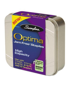 Swingline Optima 70-Sheet Capacity Staples, 3/8" Leg, 2500/Box