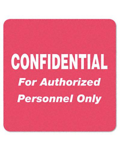 Tabbies 2" x 2" "Confidential" Medical Labels, Red, 500/Roll