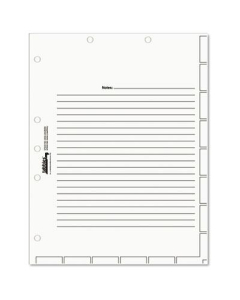 Tabbies 8-1/2" x 11" Medical Chart Index Dividers, White, 400/Box