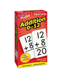 Trend Addition Skill Drill Flash Cards, 3" x 6", 91/Pack