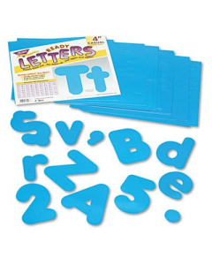 Trend Ready Letters 4" H Blue Casual Combo Set, 182/Set