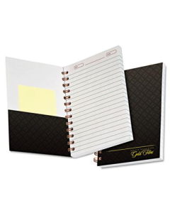 Ampad 5" x 7" 100-Sheet College Rule Gold Fibre Personal Notebook, Gray Cover