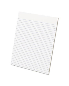 Ampad 8-1/2" X 11" 50-Sheet 12-Pack Legal Rule Glue Top Pads, White Paper