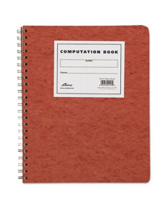 Ampad 9-1/4" x 11-3/4", 76-Sheet, Quadrille Rule Computation Notebook, Ivory Paper
