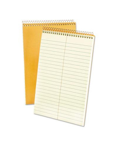 Ampad 6" x 9" 60-Sheet, Gregg Rule Steno Notepad, Green Tint Paper