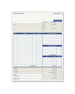 TOPS 8-1/2" x 11-5/8" Snap-Off Job Invoice Form, 50-Forms