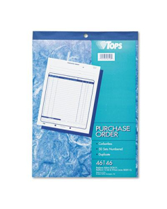 TOPS 8-3/8" x 10-3/16" 50-Page 2-Part Purchase Order Book