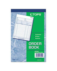 TOPS 5-9/16" x 7-15/16" 50-Page 2-Part Sales Order Book