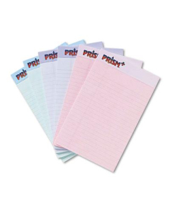 TOPS Prism 5" X 8" 50-Sheet 12-Pack Jr. Legal Rule Notepads, Assorted Color Paper