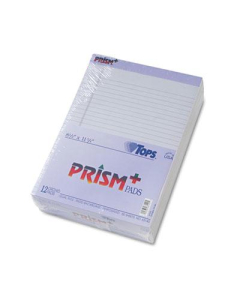 TOPS Prism 8-1/2" X 11-3/4" 50-Sheet 12-Pack Legal Rule Notepads, Orchid Paper