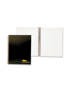 TOPS 6-3/4 x 8-1/2 84-Page Ruled Journal Entry Notetaking Planner Pad, Black Cover