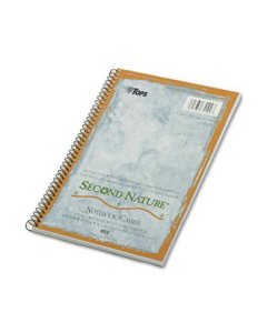 TOPS Second Nature 6" X 9-1/2" 80-Sheet College Rule Wirebound Notebook