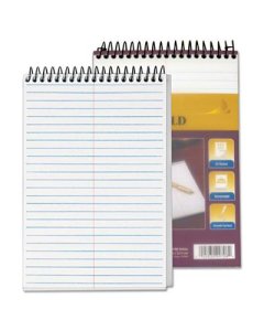 TOPS 6" X 9" 100-Sheet Gregg Rule Steno Notepad, White Paper