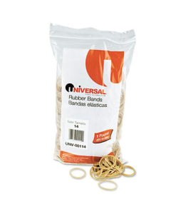Universal 2" x 1/16" Size #14 Rubber Bands, 1 lb. Pack
