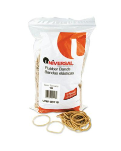 Universal 3" x 1/16" Size #18 Rubber Bands, 1 lb. Pack