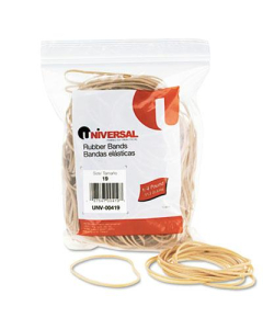 Universal 3-1/2" x 1/16" Size #19 Rubber Bands, 1/4 lb. Pack