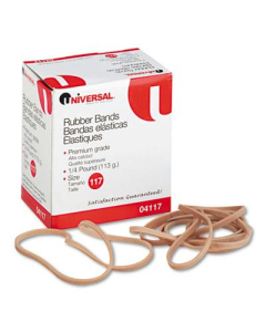 Universal 7" x 1/8" Size #117 Rubber Bands, 1/4 lb. Pack