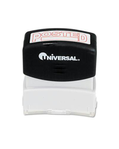 Universal "Posted" Pre-Inked Message Stamp, Red Ink