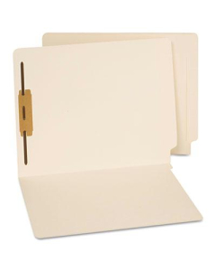 Universal Reinforced End Tab 1-Fastener Letter File Folder, Manila, 50/Box
