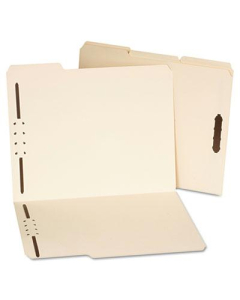 Universal One 1/3 Cut Tab 2-Fastener Letter File Folder, Manila, 50/Box