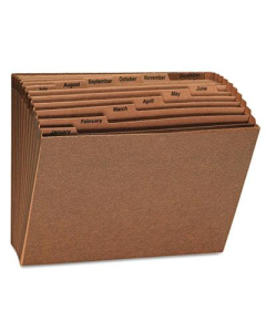 Universal 12-Pocket Letter Open Top Expanding File, Redrope