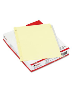 Universal Letter 8-Tab Insertable Clear Tab Index Dividers, Buff, 24 Sets