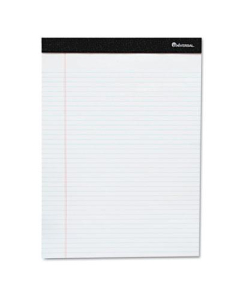 Universal One 8-1/2" X 11-3/4" 50-Sheet 6-Pack Legal Rule Notepads, White Paper
