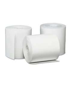 Universal One 3-1/8" x 230 Ft., 50-Pack, Single-Ply Thermal POS/Calculator Rolls