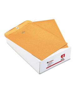 Universal 9-1/2" x 12-1/2" Side Seam #93 32lb Kraft Clasp Envelope, Light Brown, 100/Box
