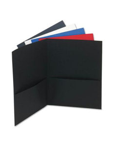 Universal 8-1/2" x 11" Two-Pocket Folders, Assorted Textured Covers, 25/Box
