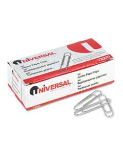 Universal Jumbo Wire Smooth Paper Clips, 1000-Paper Clips