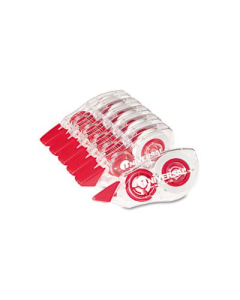 Universal One 1/5" x 472" Two-Way Correction Tape, White, 6-Pack