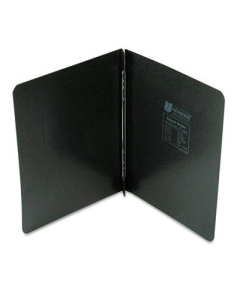 Universal 3" Capacity 8-1/2" x 11" Prong Clip Pressboard Report Cover, Black