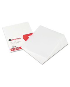 Universal Poly Letter Project Folder Jackets, Clear, 25-Pack