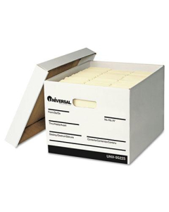 Universal One 12" x 15" x 10" Letter & Legal Extra-Strength Storage Boxes, 12/Carton