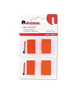 Universal One 1" x 1-3/4" Pop-Up Page Flags, Red, 100 Flags/Pack