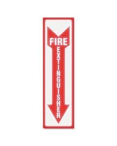 Headline 4" W x 13" H Glow-in-the-Dark Fire Extinguisher Sign