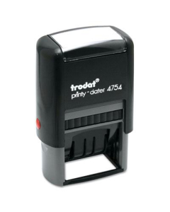 Trodat Economy Self-Inking 5-in-1 Dater, 1-5/8" x 1", Blue/Red Ink