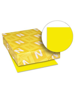 Neenah Paper 8-1/2" X 11", 24lb, 500-Sheets, Solar Yellow Colored Printer Paper