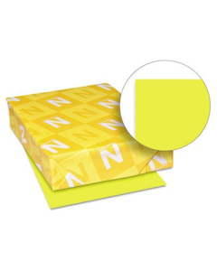 Neenah Paper 8-1/2" x 11", 65lb, 250-Sheets, Sunburst Yellow Card Stock
