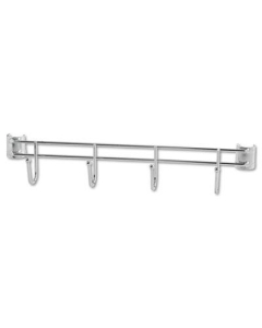 Alera 18" D 2-Pack Wire Shelving Hook Bars, Silver