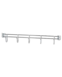 Alera 24" D 2-Pack Hook Bar for Wire Shelving, Silver